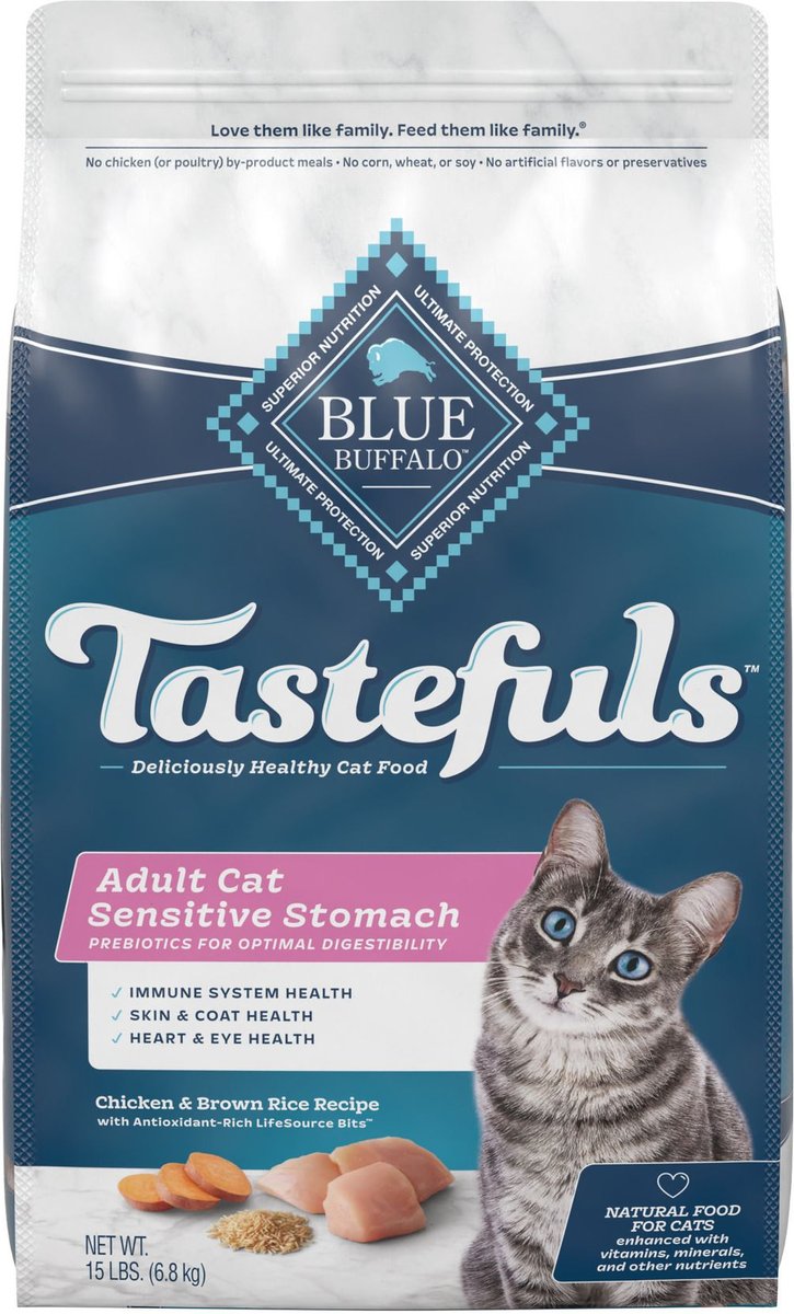 Blue Buffalo Sensitive Stomach Chicken Recipe Adult Dry Cat Food