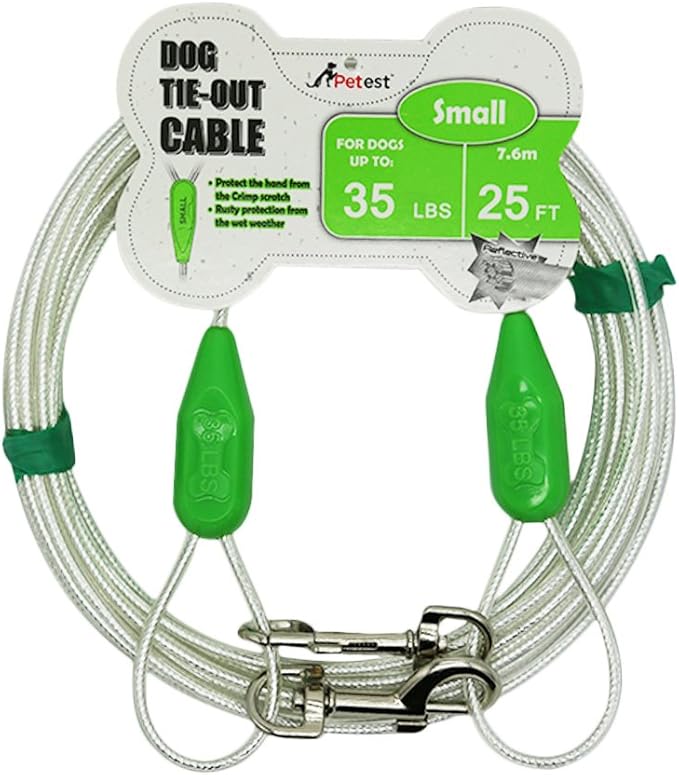 reflective tie out cable for dogs