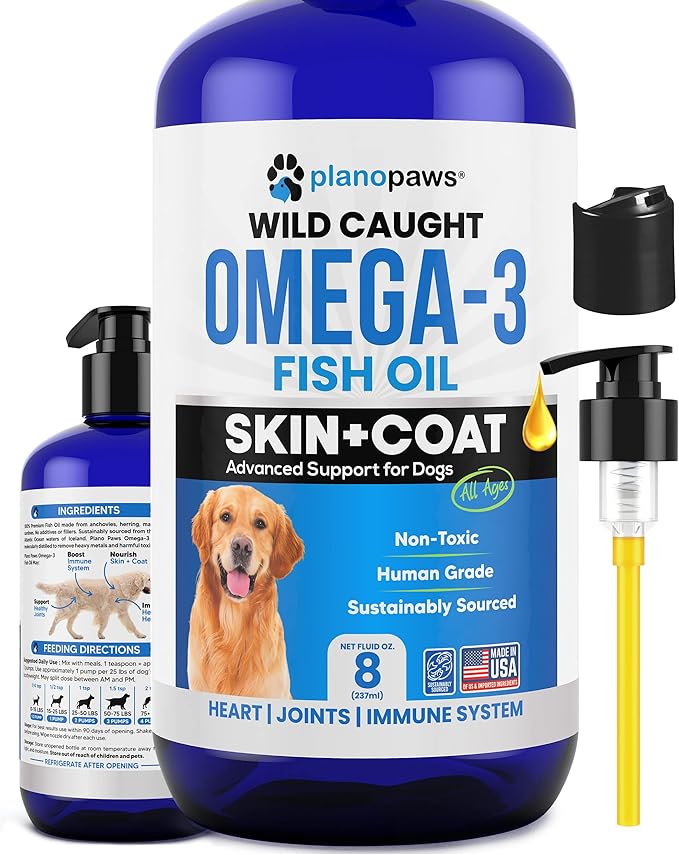 Plano Paws Wild Caught Omega-3 Fish Oil for Dogs