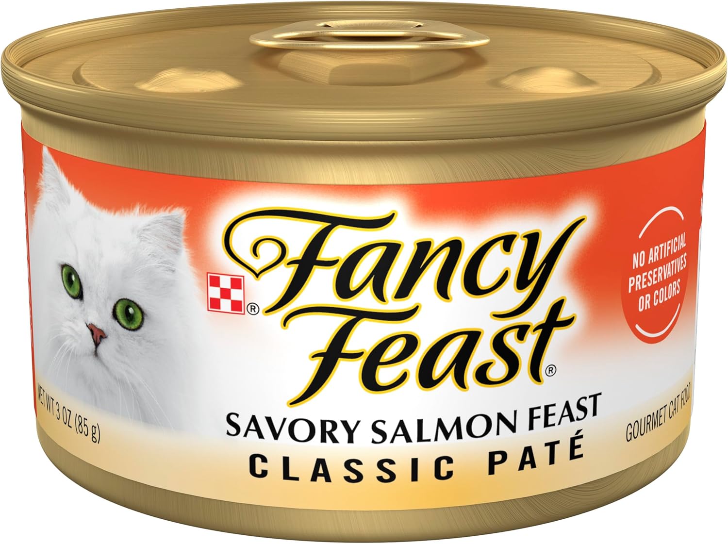 Purina Fancy Feast Salmon Feast Classic Grain Free Wet Cat Food Paté