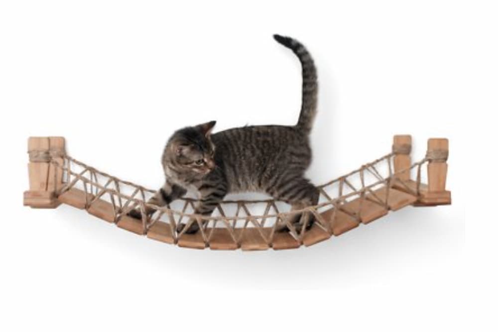 CatastrophiCreations Wall Mounted Wooden Cat Bridge