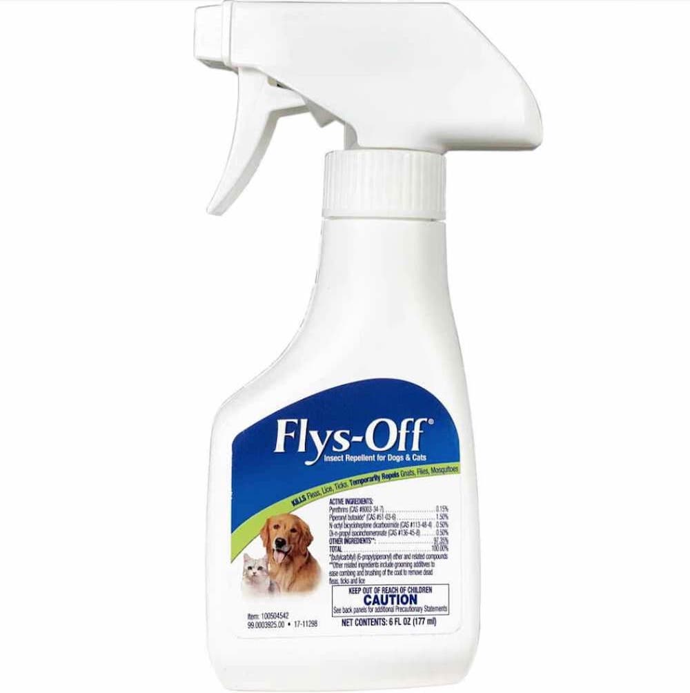 Flys off spray insect repellent for dogs and cats