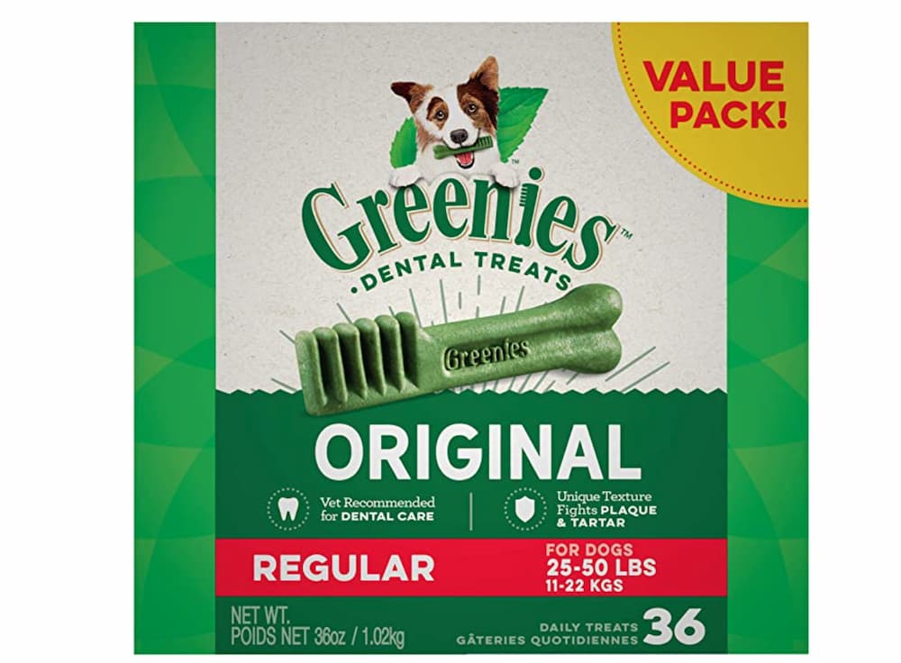 GREENIES Original Regular Natural Dog Dental Care Chews Oral Health Dog Treats