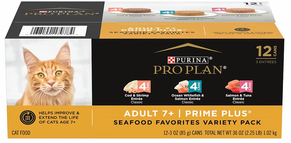 Purina ProPlan senior seafood favorites variety pack