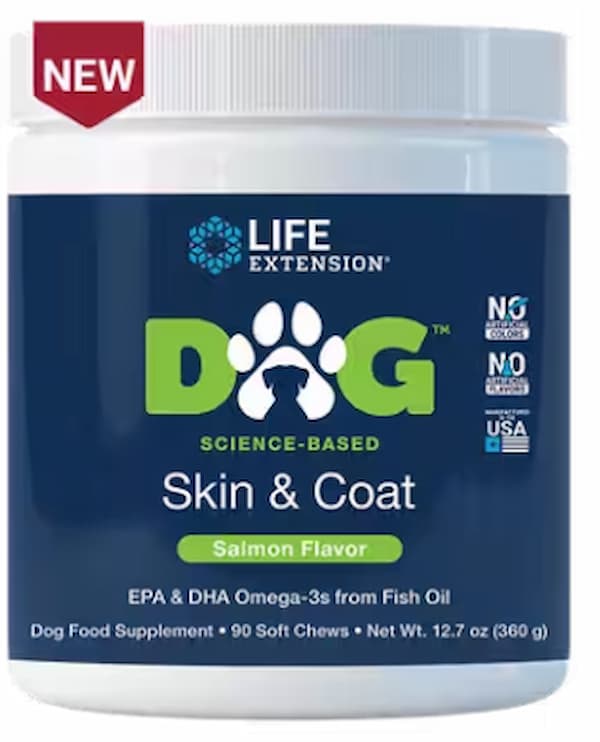 DOG Skin & Coat Life Extension supplement 
