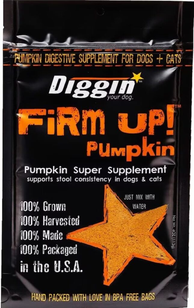 Diggin' Your Dog Firm Up! Pumpkin Super Dog & Cat Supplement