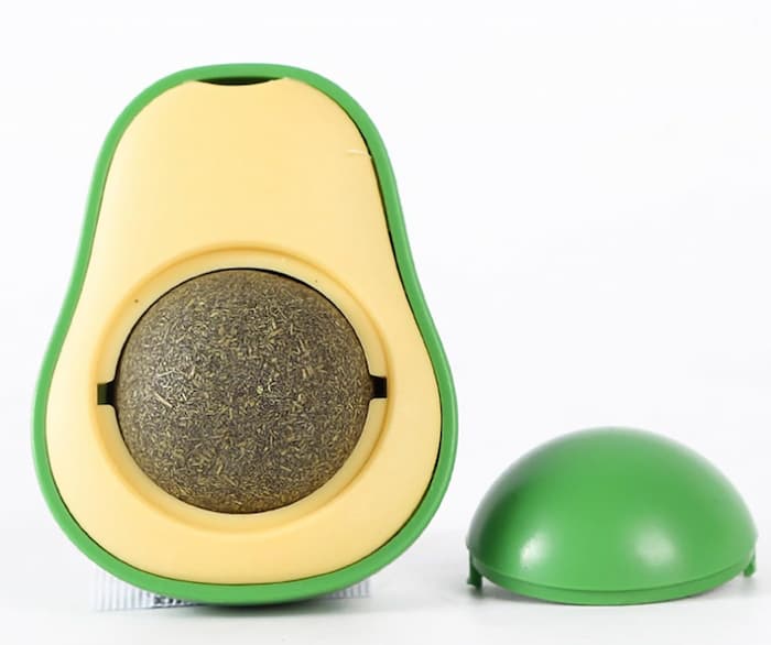 Avocado cat toy with catnip