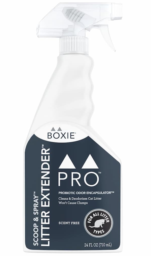 Boxie cat litter deodorizer bottle