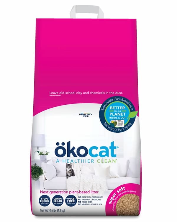 Okocat healthier clean litter for cats