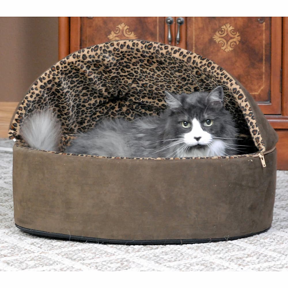 K&H Thermo-Kitty Bed Deluxe Hooded Cat Bed 