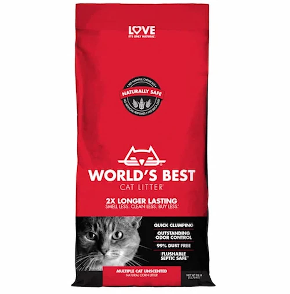 World's Best Original Series Unscented Multi Corn Dust-Free Cat Litter