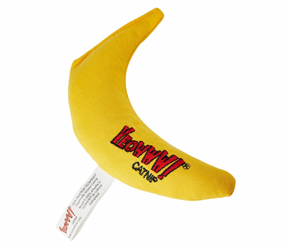 Yeowww! Catnip Toy, Yellow Banana